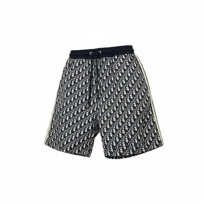 Dior Oblique Monogram Shorts – Navy Blue Luxury Streetwear Edition