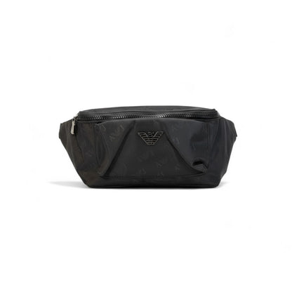 Emporio Armani EA7 Black Belt Bag 🖤 | Luxury Monogram Crossbody Pouch for Everyday Style