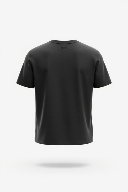 Louis Vuitton Tonal LV Embossed Logo Tee – Black Minimalist Edition