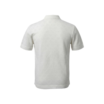 Louis Vuitton Monogram Knit Shirt – Elegant Texture, Timeless Style