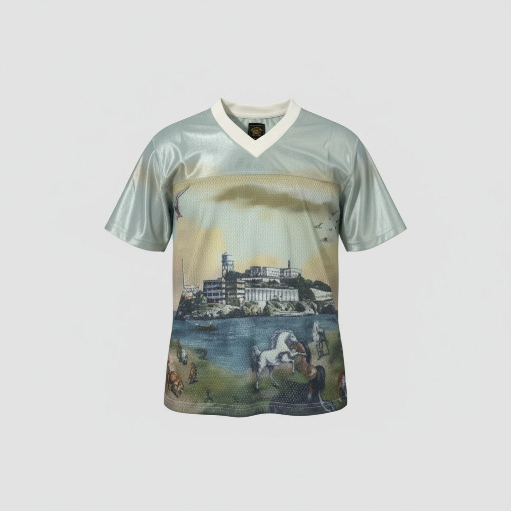 Corteiz Island Escape Mesh Jersey Tee