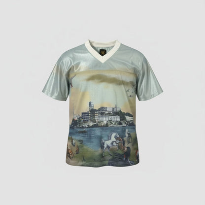 Corteiz Island Escape Mesh Jersey Tee
