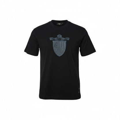 🖤 Fendi Roma Italy Crest Tee – Black on Black Heritage Shield 👑🇮🇹