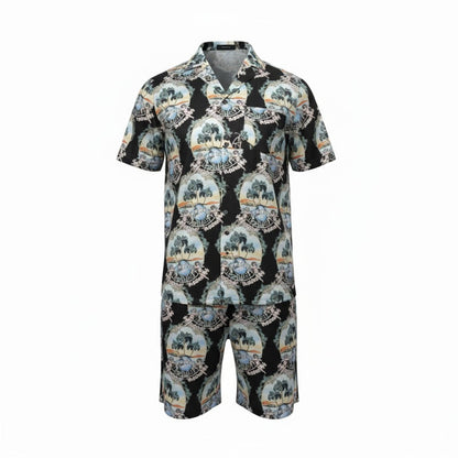 AMIRI Tropical Vacation Set – Sunset Luxury in Motion