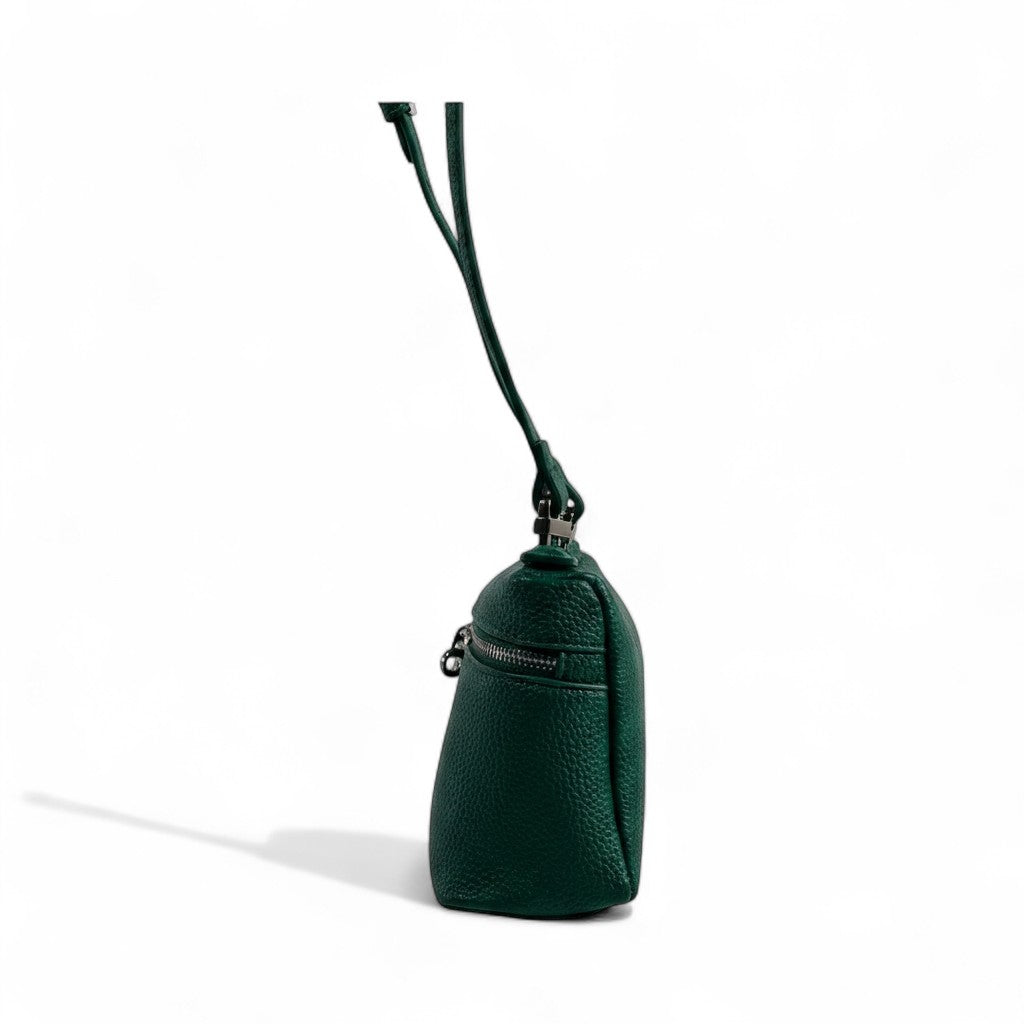 Loro Piana Green Leather Crossbody Bag 💚✨ | Luxury Structured Shoulder Purse