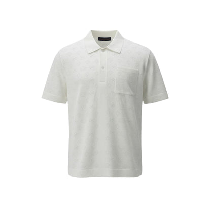 Louis Vuitton Monogram Knit Shirt – Elegant Texture, Timeless Style