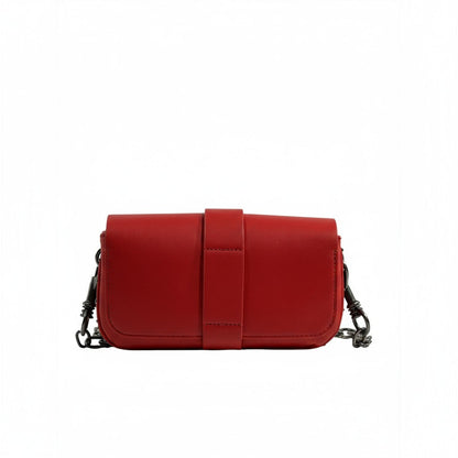 Zadig & Voltaire Red Studded Leather Bag ❤️🔥 | Chain Strap Statement Piece – With Box 📦