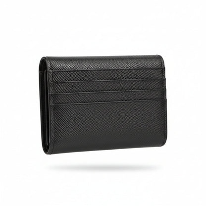 Prada Milano Black Saffiano Card Holder 🖤✨ Luxury Slim Wallet