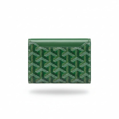 Goyard Green Snap Card Wallet – Signature Monogram Edition 💚✨