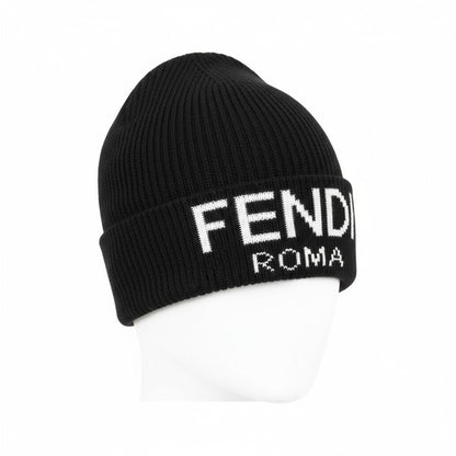 🖤 Fendi Roma Black Beanie | Luxury Knit Designer Winter Hat