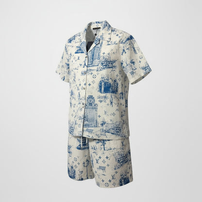 💙 Louis Vuitton Toile de Jouy Set – Parisian Art Meets Summer Vibes 🏛️