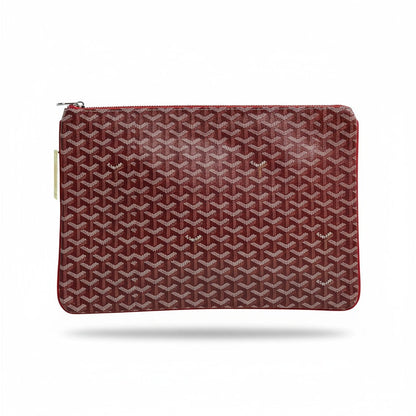 Goyard Red Monogram Pouch ❤️✨ | Luxury Unisex Designer Clutch Bag