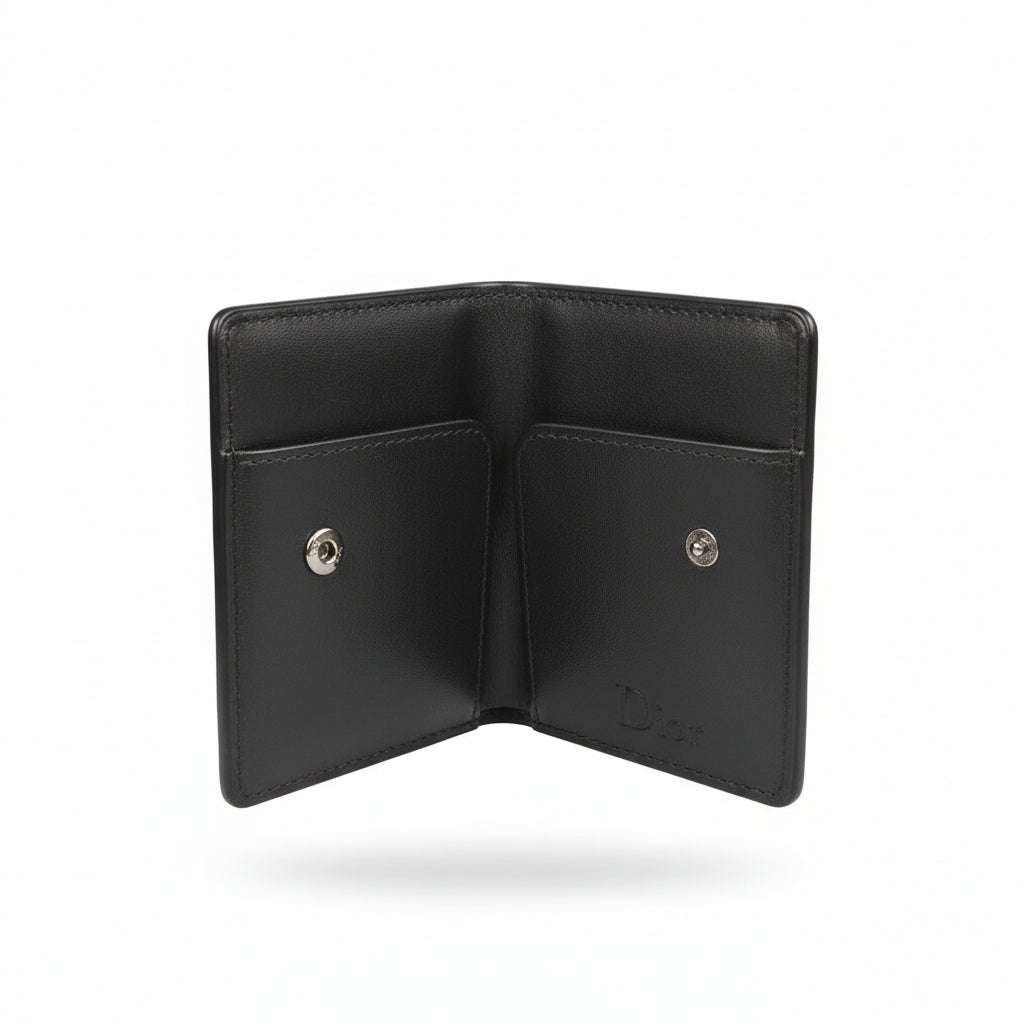 Dior Oblique Slim Card Holder – Black Monogram Luxury Wallet 🖤✨