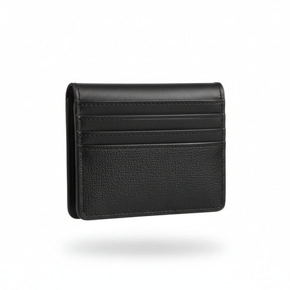 Diesel Oval-D Slim Card Holder – Black Leather Minimal Wallet 🖤🔥