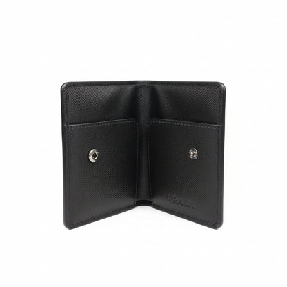 Prada Milano Black Saffiano Card Holder 🖤✨ Luxury Slim Wallet