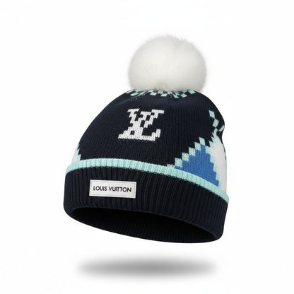 ❄️ Louis Vuitton Pom Pom Beanie | Luxury Winter Knit with LV Logo