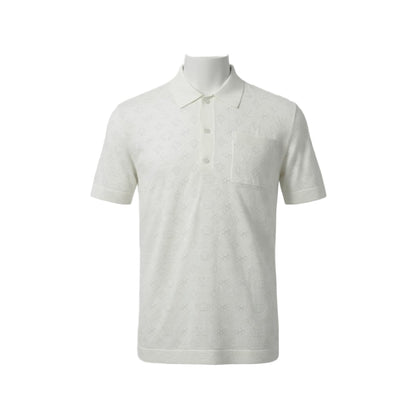 Louis Vuitton Monogram Knit Shirt – Elegant Texture, Timeless Style
