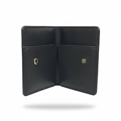 Diesel Oval-D Slim Card Holder – Black Leather Minimal Wallet 🖤🔥