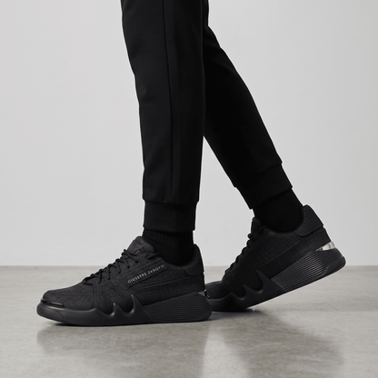 🖤 Giuseppe Zanotti Croc-Texture Luxury Sneakers 👟🔥