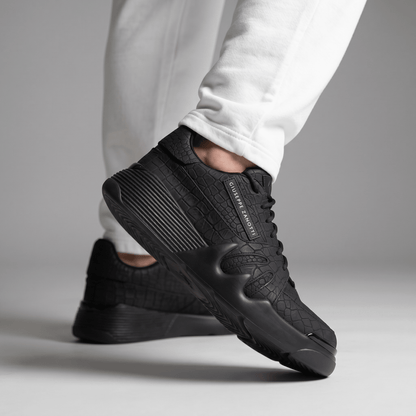 🖤 Giuseppe Zanotti Croc-Texture Luxury Sneakers 👟🔥
