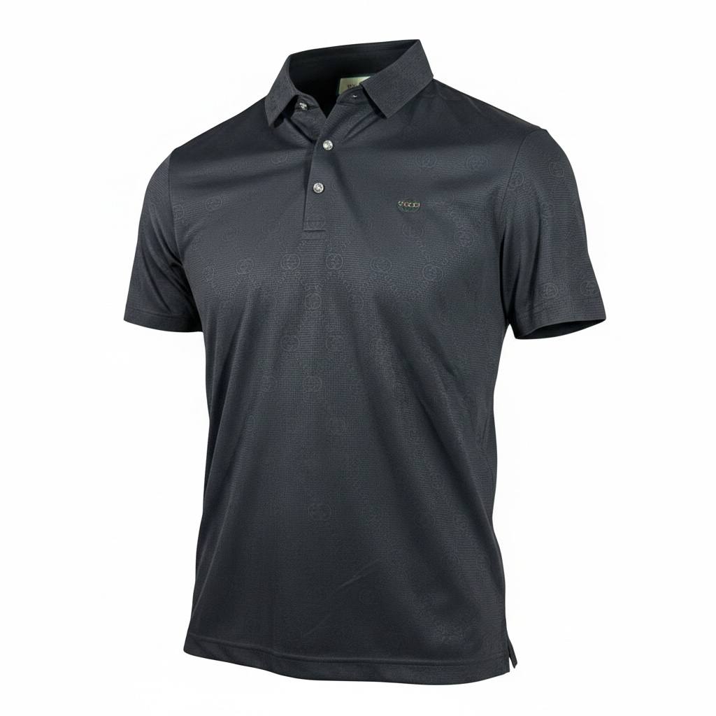 🖤 Gucci Black Polo Shirt with Subtle Monogram – Sleek Luxury Essential 👕🔥