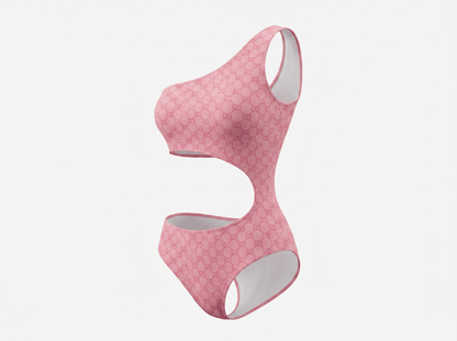 Gucci GG Cut-Out One-Shoulder Swimsuit