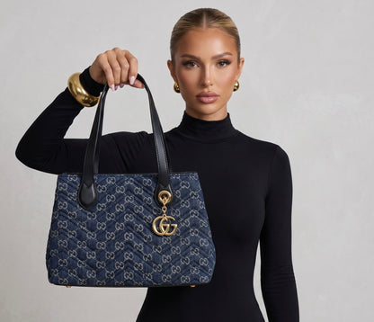 Gucci GG Marmont Denim Tote Bag 💙✨