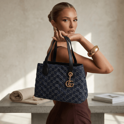 Gucci GG Marmont Denim Tote Bag 💙✨