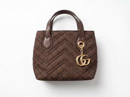 Gucci GG Matelassé Mini Tote Bag – Chocolate Brown 🤎✨