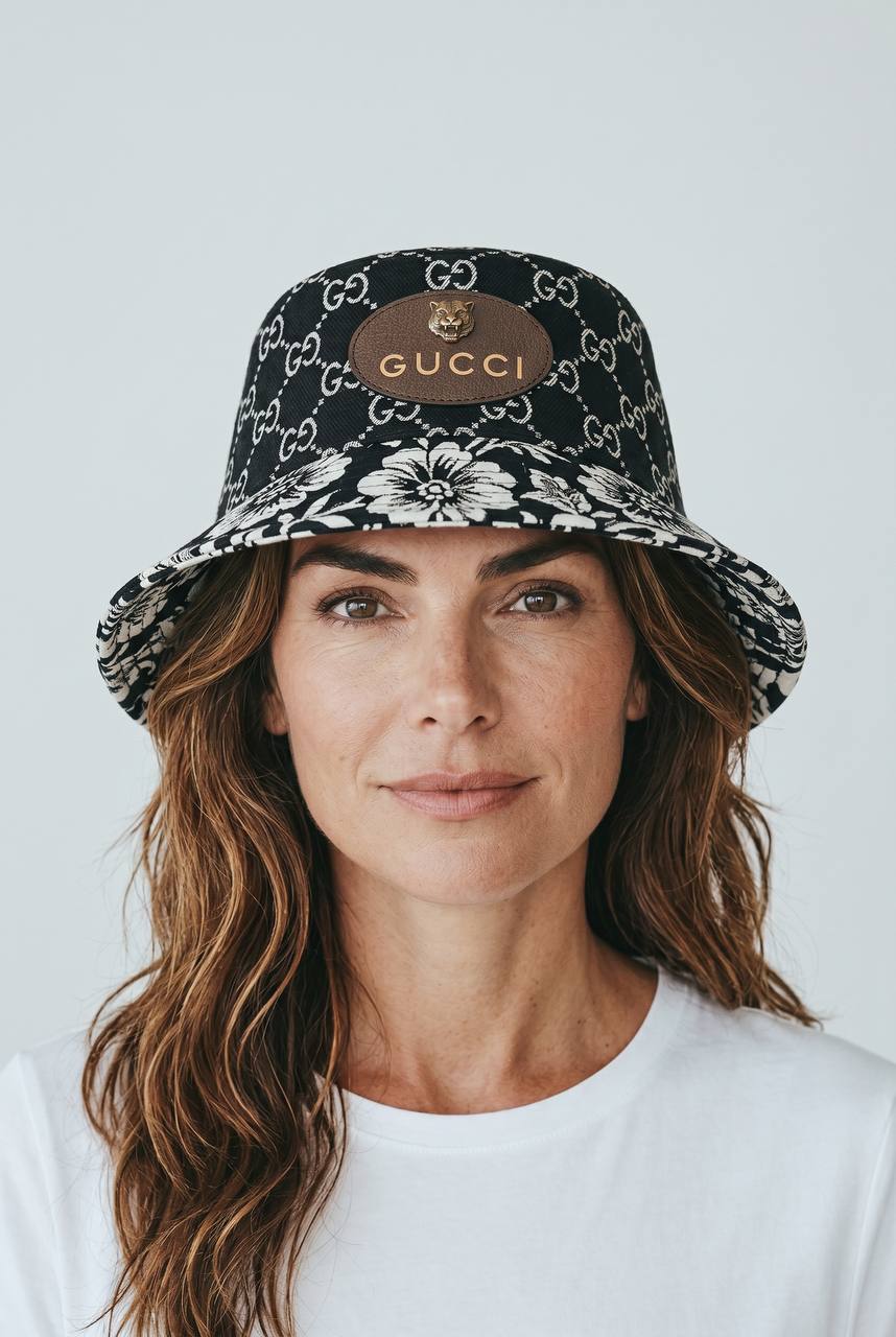 Gucci GG Monogram Bucket Hat – Black Pattern Luxury Icon 🖤✨