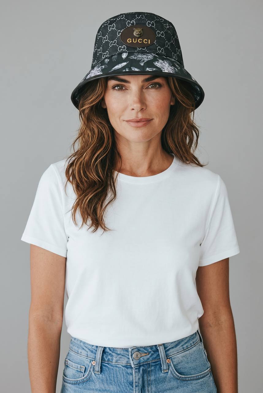 Gucci GG Monogram Bucket Hat – Black Pattern Luxury Icon 🖤✨