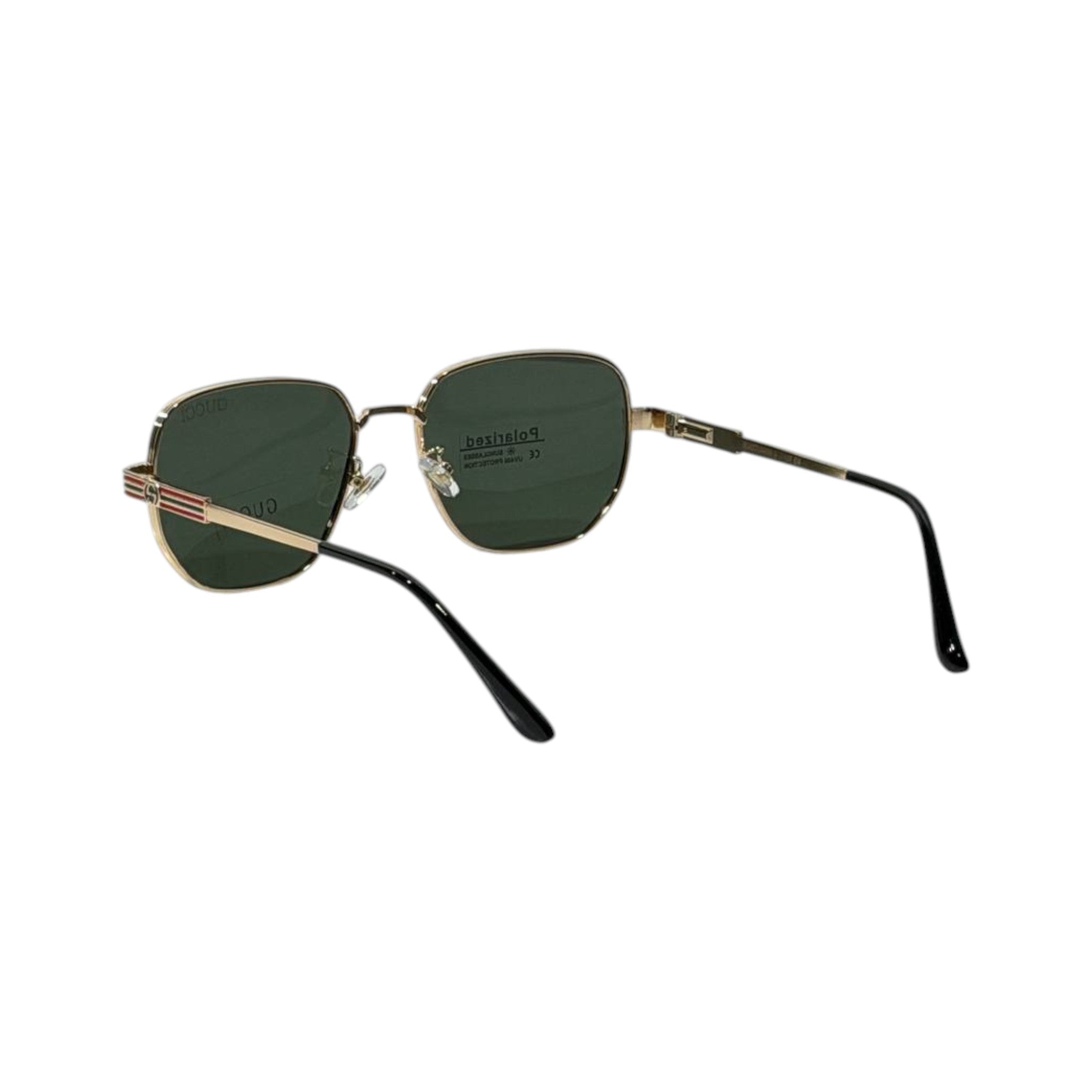 Gucci Heritage Polarized Gold Square Sunglasses