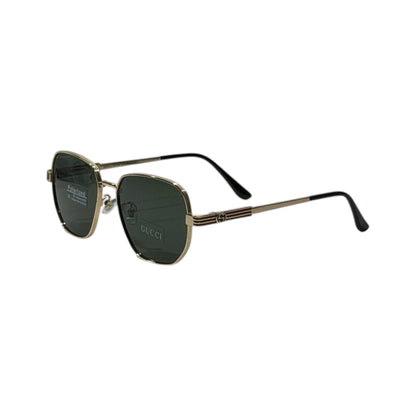 Gucci Heritage Polarized Gold Square Sunglasses