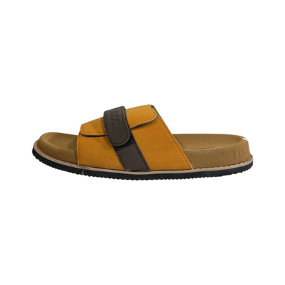 Gucci Mustard Comfort Slides – Premium Adjustable Luxury Sandals 💛👡
