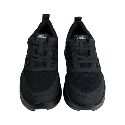 Hermès All Black Chunky Sneakers – Luxury Urban Performance Shoes 🖤