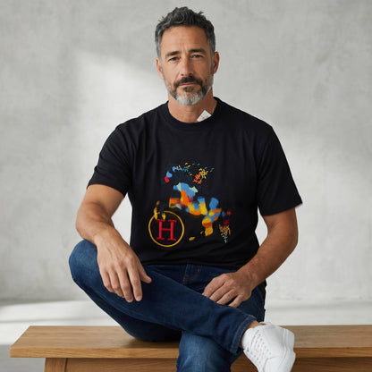 Hermès Artistic Horse Embroidered T-Shirt – Black Luxury Edition 🐎🖤