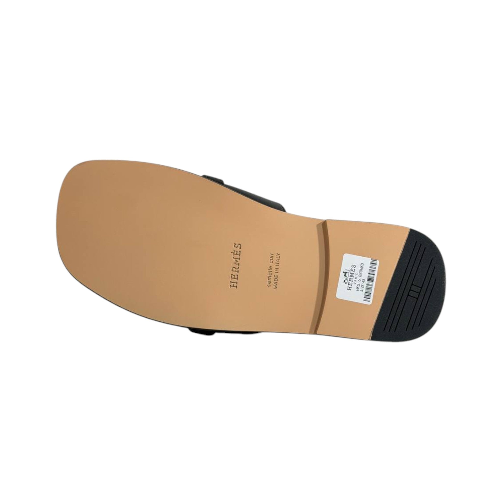 Hermès Black Double Strap Slides – Timeless Luxury Flat Sandals 🖤👡
