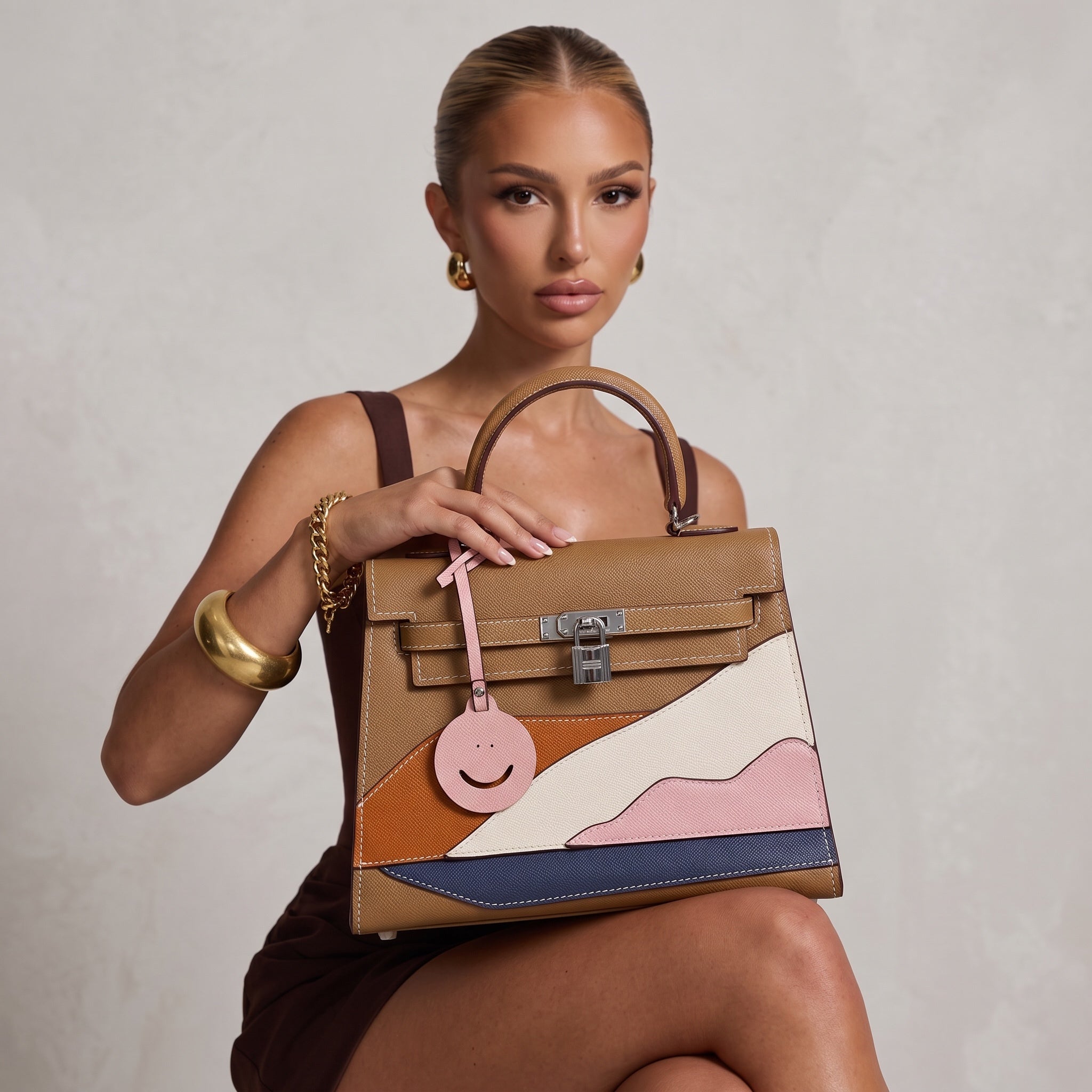 Hermès Kelly Bag 28 – Tan Multi Patchwork 👜✨