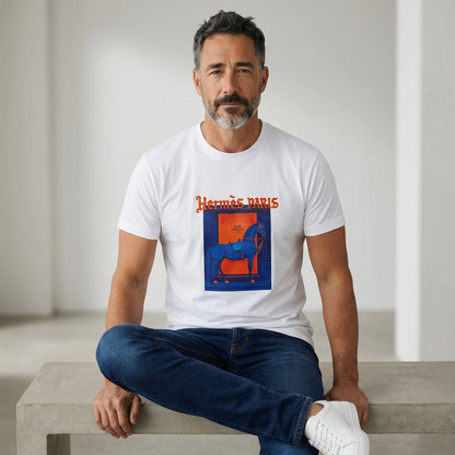 Hermès Paris Equestrian Graphic T-Shirt 🐎🧡