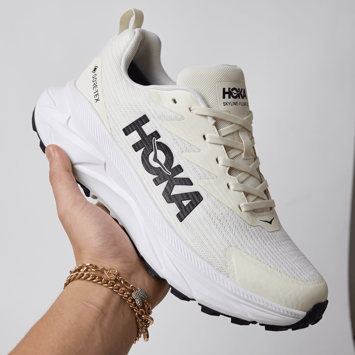 🤍 HOKA Skyline Float GTX Trail Running Shoes – White/Black