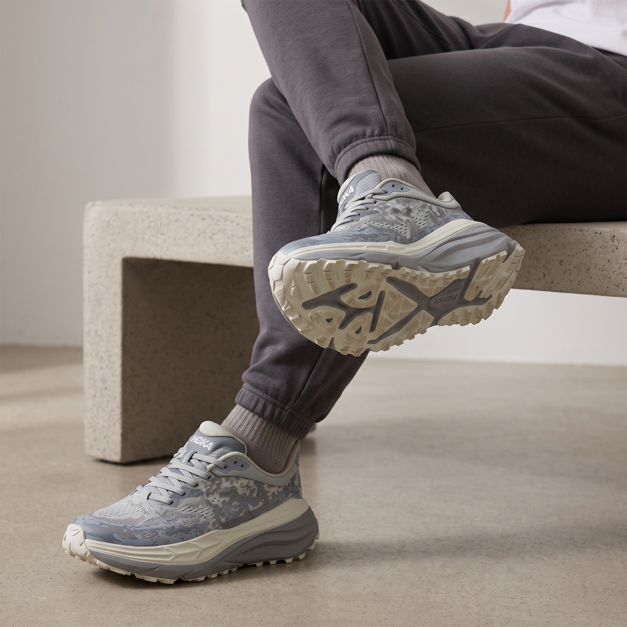 HOKA Speedgoat Trail Running Shoes – Glacier Grey ❄️🏔️
