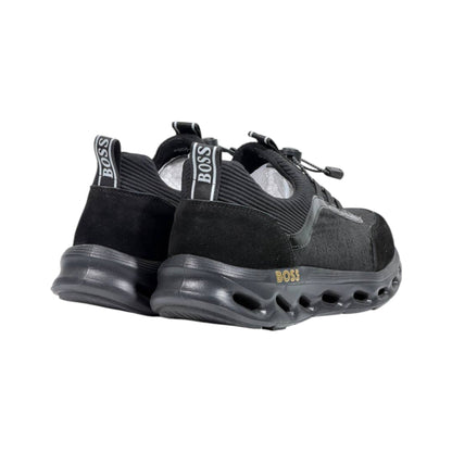 🖤 Hugo Boss All Black Luxury Runner Sneakers 👟⚡