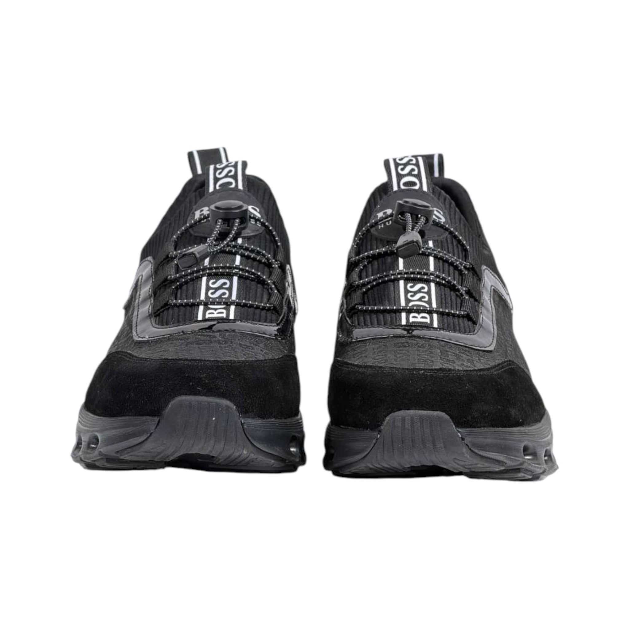 🖤 Hugo Boss All Black Luxury Runner Sneakers 👟⚡