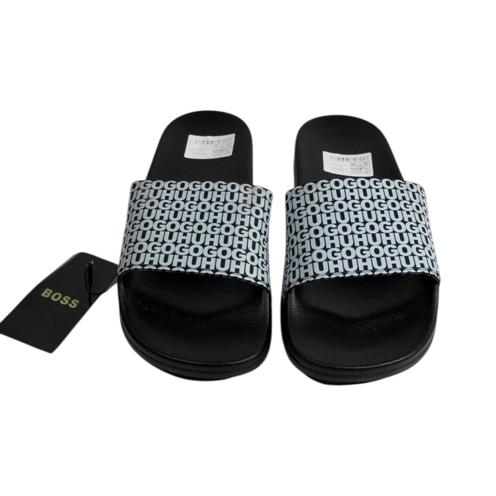 Hugo Boss Black Logo Slides – Modern Luxury Comfort Sandals 🖤✨