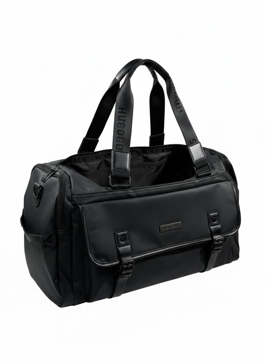 HUGO BOSS Black Luxe Travel Duffle Bag 🖤✈️