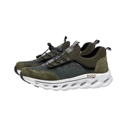 💚🖤 Hugo Boss Lightweight Slip-On Runner Sneakers 👟⚡