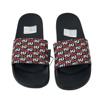 Hugo Logo Print Slides – Black Edition 🔥🖤