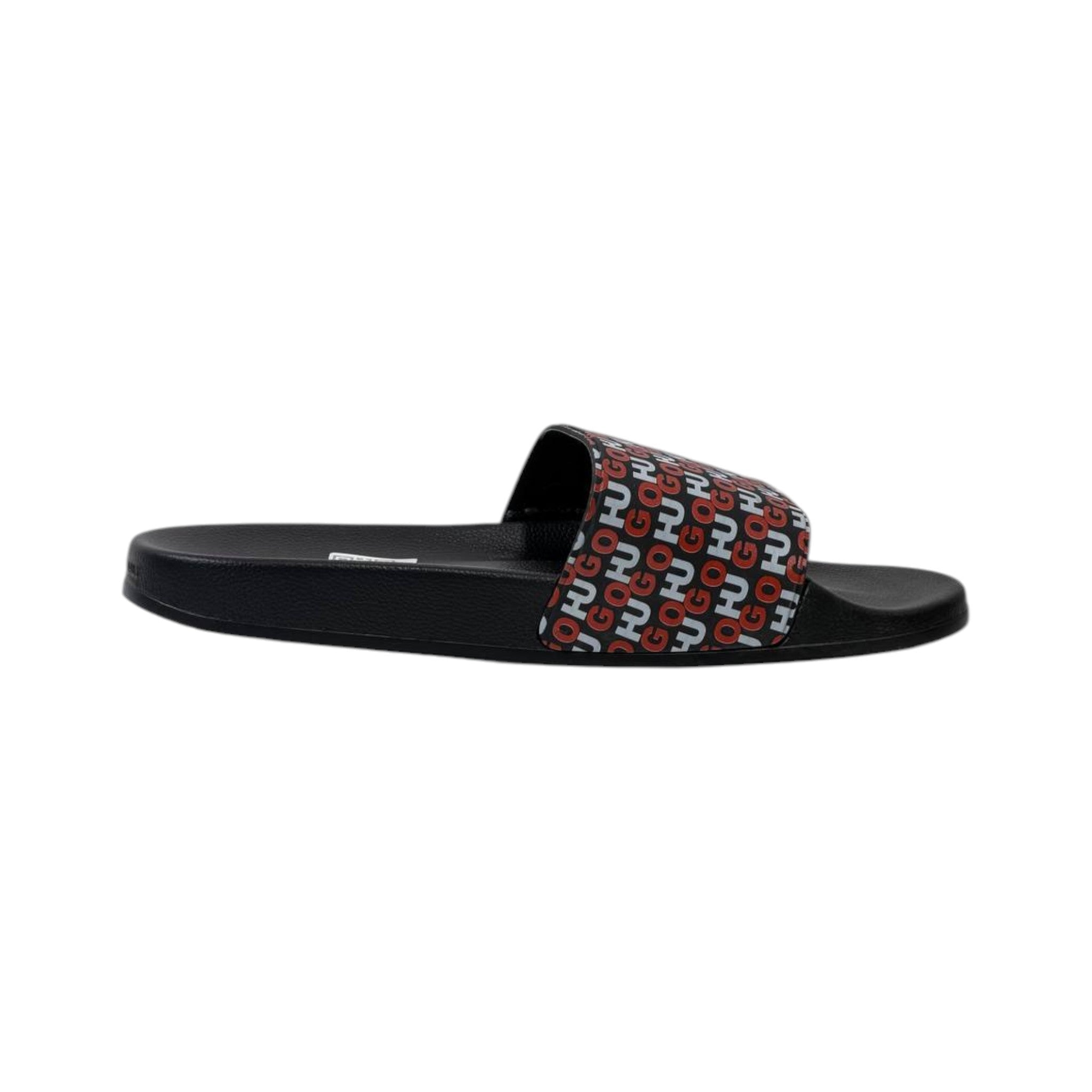 Hugo Logo Print Slides – Black Edition 🔥🖤