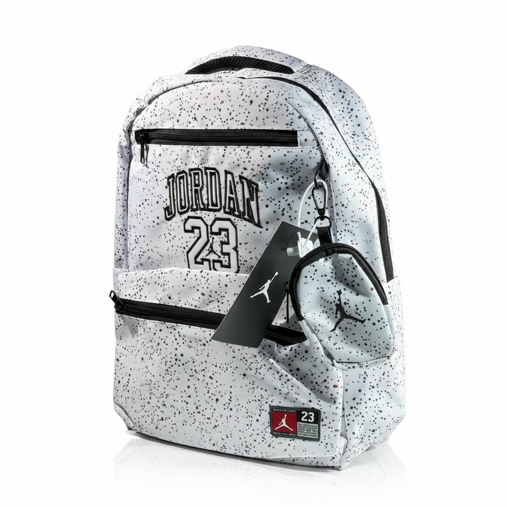 Jordan 23 Splash Backpack 🎒🤍 Street Style Edition
