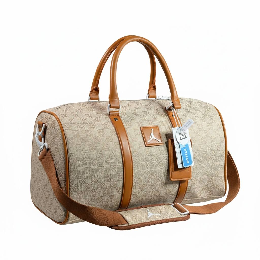Jordan Beige & Camel Luxury Duffel Bag Limited Edition 🤎✨